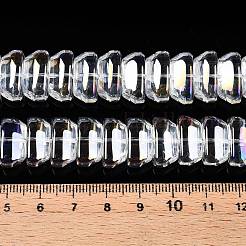 Прозрачные стеклянные бусины гальваническим пряди&nbsp;EGLA-N012-12