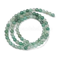 Естественный зеленый авантюрин бисер нитей&nbsp;G-E380-02-4mm