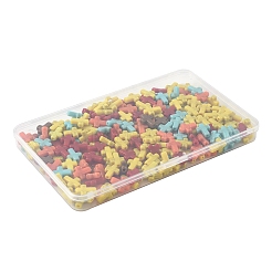 250 шт. непрозрачные акриловые бусины с эффектом кракле OACR-FS0002-22