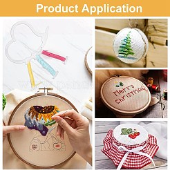 8 шт. акриловое кольцо для хранения пряжи в форме сердца&nbsp;TOOL-BC0002-81