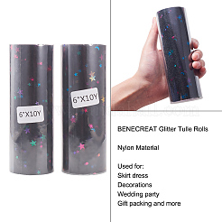 Сетчатые ленты с пайетками и звездами OCOR-BC0006-04O