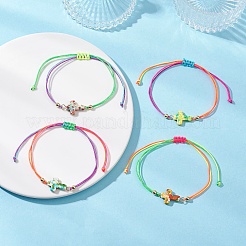 Браслеты из синтетических бирюзовых бусин&nbsp;BJEW-JB12583