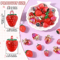 Комплекты подвесок в виде клубники&nbsp;DIY-YW0016-23