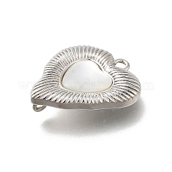 Подвески из латуни с натуральными белыми ракушками&nbsp;KK-U061-13P