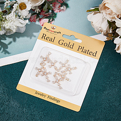 10шт латунные прозрачные подвески из кубического циркония KK-BBC0015-95