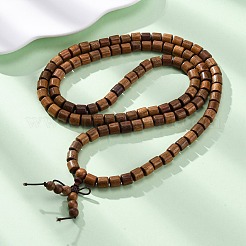 Деревянные круглые бусины браслеты обертывания BJEW-U041-02B