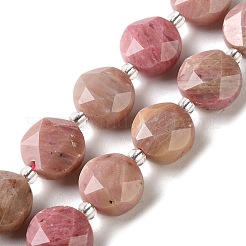 Природные родонит бисер нитей G-C116-A179-01B