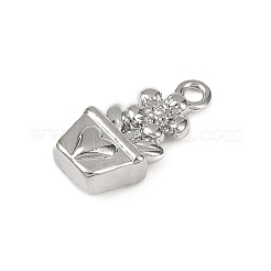 Подвески из латуни с прозрачным фианитом&nbsp;KK-L238-08P