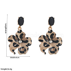 Rhinestone сплава болтающийся серьги&nbsp;WG07906-02