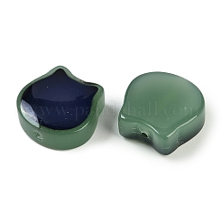 Двухцветные стеклянные бусины для настроения&nbsp;GLAA-Z007-12E