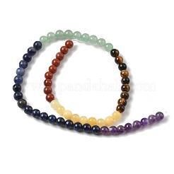 Нити бусин из натуральной красной яшмы G-NH0002-E02-6mm