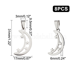 8 шт. подвески из нержавеющей стали 304&nbsp;STAS-UN0030-75