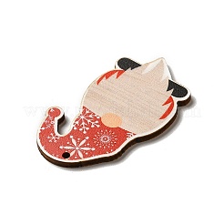 Рождественские односторонние деревянные большие подвески с принтом&nbsp;LS-WOOD-H102-01E