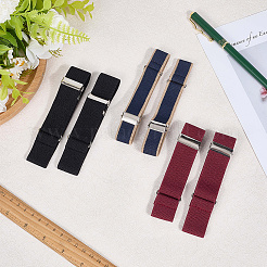 3 пара полиэстеровых держателей для рукавов рубашек в двух стилях AJEW-GF0010-79