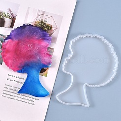 Афро женский силуэт DIY-L021-69