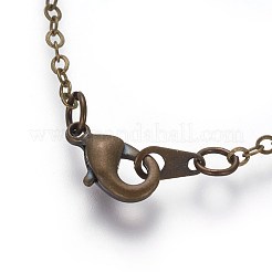 Латунные кабельные цепи ожерелья NJEW-SW028-26inch-AB