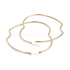 201 серьги-кольца из нержавеющей стали EJEW-I245-24A