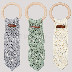 3шт. вешалка для полотенец из хлопчатобумажной нити 3 цветов AJEW-GF0011-75