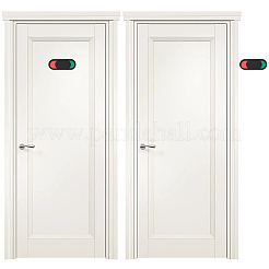 14 шт. акриловый красный зеленый слайдер-индикатор на дверь&nbsp;AJEW-WR0003-20B