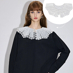 Воротники из полиэфирного кружева AJEW-WH0248-746B