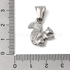 Подвески из нержавеющей стали 304 с животной тематикой&nbsp;STAS-B167-27D-P