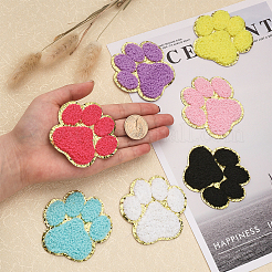 28 шт. 7-цветная ткань с вышивкой в виде полотенца DIY-CA0004-87