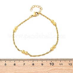 Браслеты-цепочки из нержавеющей стали 304 для женщин BJEW-C094-10G