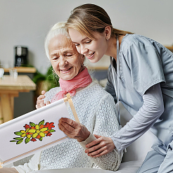 Деревянные пяльцы для вышивания с регулируемой шириной DIY-WH0430-480