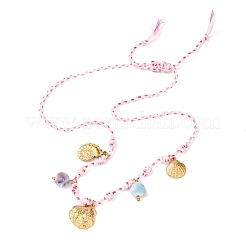 Браслеты с подвесками из нержавеющей стали 304 BJEW-D369-01G