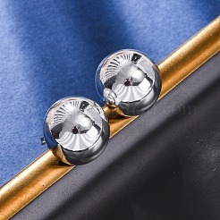 Полукруглые серьги-гвоздики из нержавеющей стали 304&nbsp;LS-EJEW-A125-80C-S