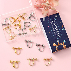 18шт 3 цвета латунные клипсы для серег KK-SC0006-61B