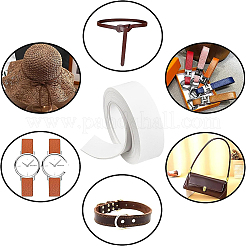 Плоские односторонние искусственные кожаные шнуры LC-WH0002-01G