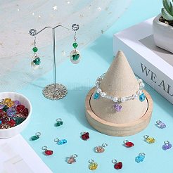 84 шт. 14 стильных граненых прозрачных стеклянных подвесок GLAA-SC0002-05