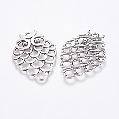 Сова сплава сеттинги кулон горный хрусталь&nbsp;LS-X-EA11877Y-NF