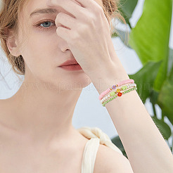 500шт 5 цвета непрозрачные акриловые бусины&nbsp;OACR-TA0003-87