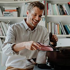 1 шт. футляр для очков из искусственной кожи&nbsp;AJEW-CN0001-44B