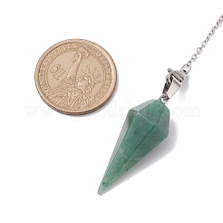 Природные и синтетические смешанные драгоценные камни заостренные биолокационные маятники PALLOY-JF02609-02