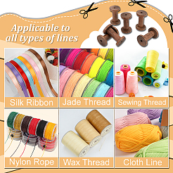 Деревянные пустые катушки&nbsp;WOOD-WH0034-03A