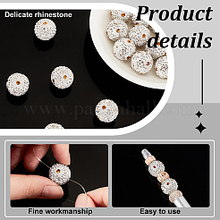 20 шт. бусины из полимерной глины со стразами RB-PH0001-47