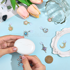 8 шт. пылезащитные заглушки для мобильных телефонов из сплава стекла «солнце&nbsp;HJEW-BM00005