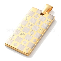 Рождественские ионное покрытие (IP) 304 подвески из нержавеющей стали STAS-Z098-39G