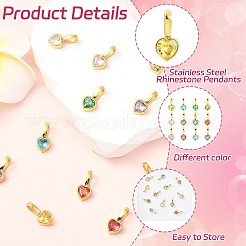 12 шт. 12-цветные подвески из нержавеющей стали 304 с ионным покрытием (IP)&nbsp;STAS-CJ0002-97