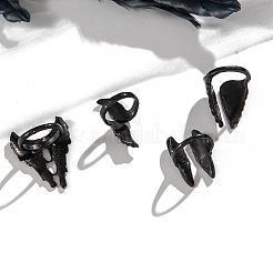 4 шт. набор из 4 колец в форме крыла из сплава для унисекс PW-WG3588A-01