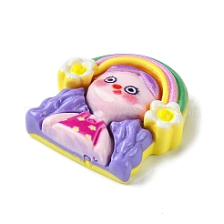 Непрозрачная смола декодирует кабошоны&nbsp;RESI-C045-01B