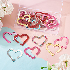 24 шт. 6-х цветные акриловые подвески для бокалов для вина&nbsp;AJEW-TA0002-84