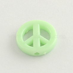 Непрозрачные акриловые бусины&nbsp;X-SACR-Q098-05