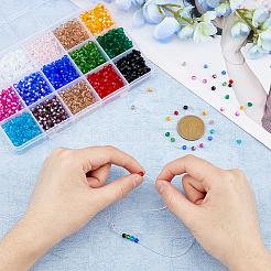 2250 шт. 15 цвета имитация австрийского хрусталя 5301 биконуса GLAA-HY0001-23