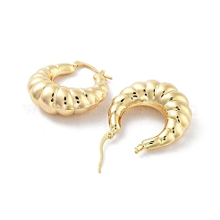 Латунные серьги обруча&nbsp;EJEW-H301-01G-08