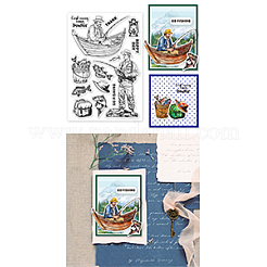 Изготовленные на заказ прозрачные штампы из ПВХ на летнюю тематику&nbsp;DIY-WH0631-0537