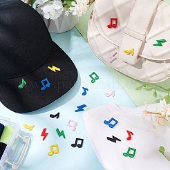 72 шт. 18 стиля музыкальная нота и молния мультфильм вышивка нить вышивка украшения аксессуары DIY-GA0006-58